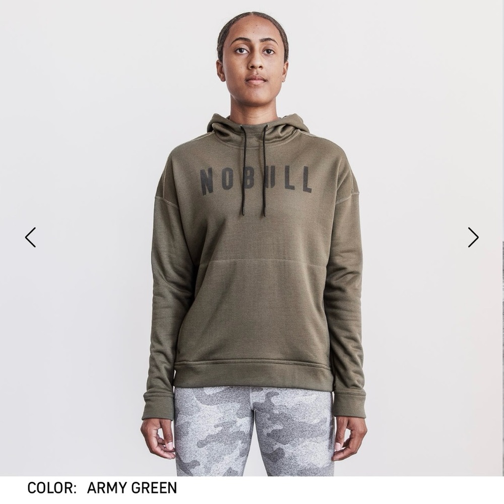 NOBULL Army Green Pullover, Size Small.